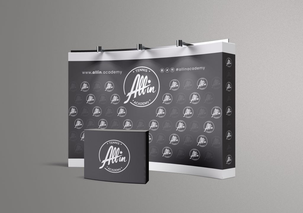 Allin backdrop mockup