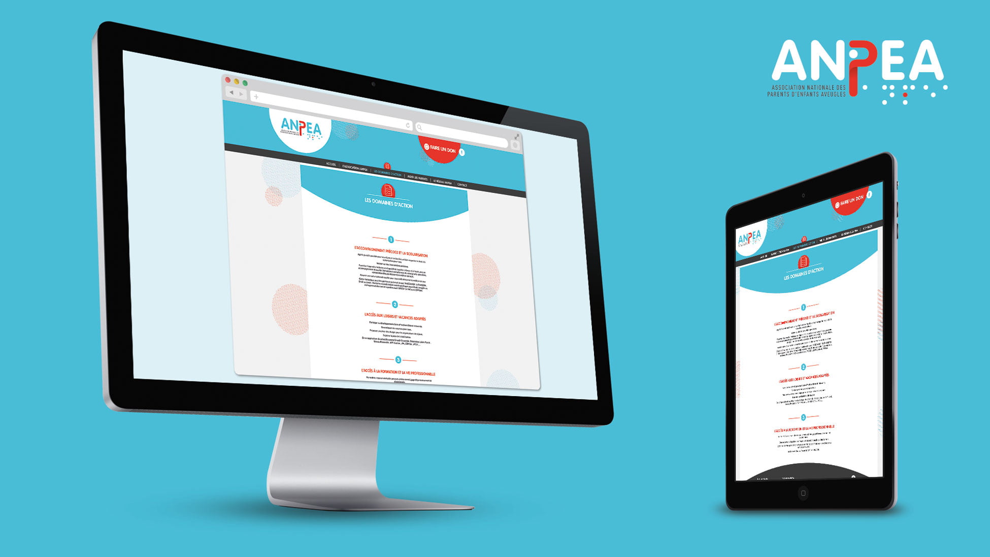 ANPEA web mockup