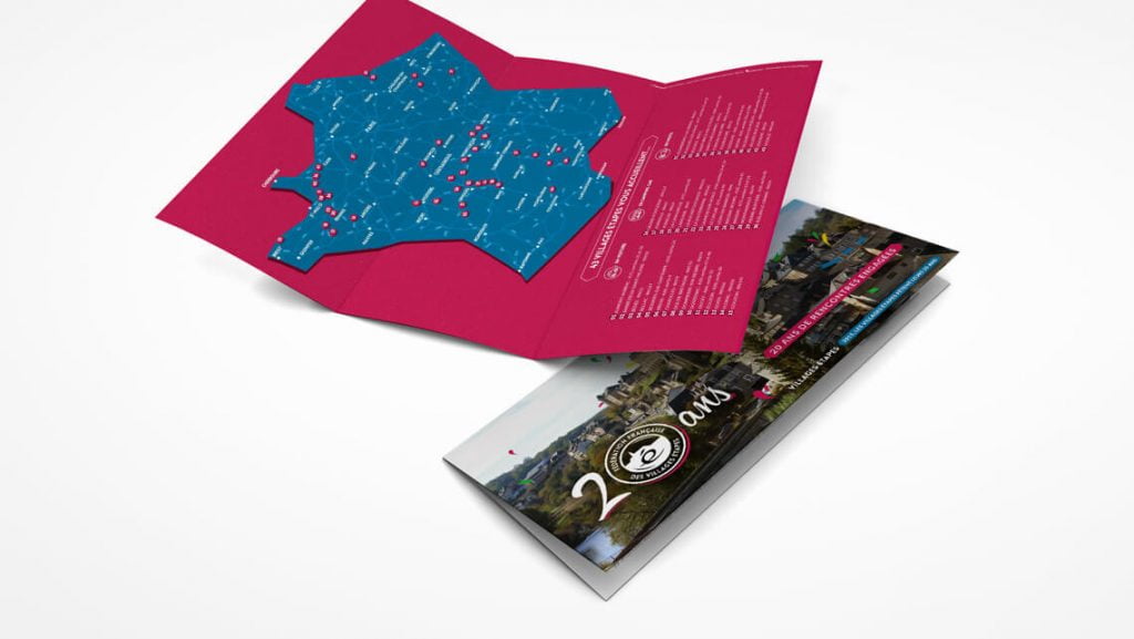 Villages Étapes Dépliant carte Villages Etapes